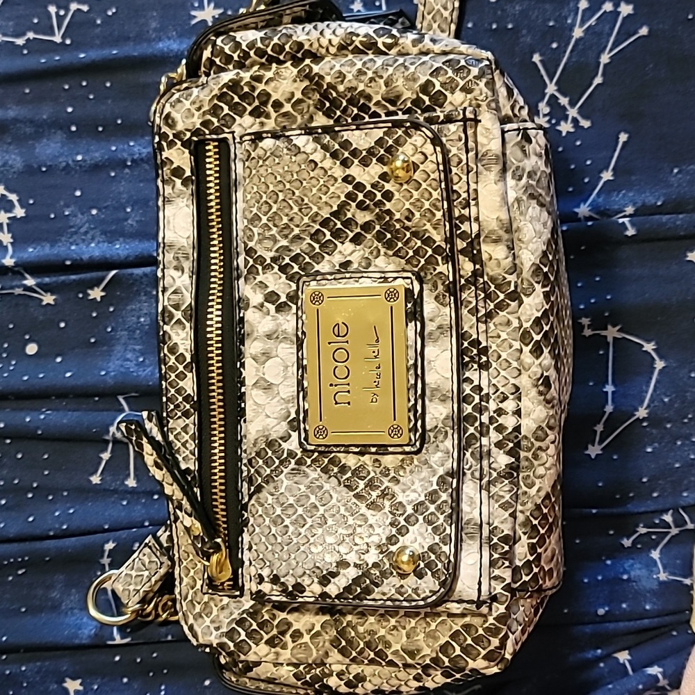 Snakeskin Print Purse